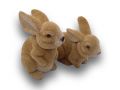 Hase 22cm sitzend beflockt 2St.