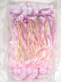 Hut Ø6,5cm a. Stab lila/pink 12St