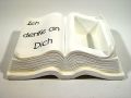 Polystonebuch mit Gedenkschrift und Pflanzloch zum Füllen 24cm
