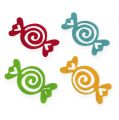 Filzbonbon Candy bunt sortiert 5,5cm 40St.