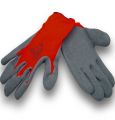 Kixx Nylon Gartenhandschuhe Gr.10 Rot, Grau