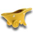 Keramik Schubkarre Gelb 16,5 cm