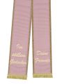 Trauerband bedruckt 125mm x 75cm altrosa