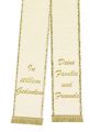 Trauerband bedruckt 125mm x 75cm creme