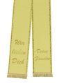 Trauerband bedruckt 125mm x 75cm gelb