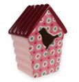 Karamik Vogelhaus zum Hängen Rosa 19,5cm 