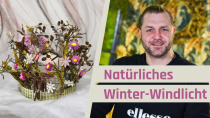  DIY Winter Windlicht - Natürliche Dekoration