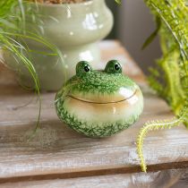 Artikel Dekofigur Frosch Keramik 11 cm Grün 2er-Set für Wohn- und Gartendekoration