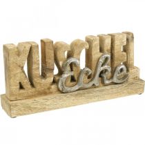 Schriftzug Holz, Kuschelecke, Deko Aufsteller L27cm H12cm
