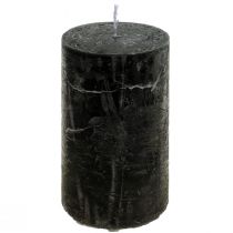 Schwarze Kerzen Durchgefärbt Stumpenkerzen 50x100mm 4St