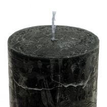Schwarze Kerzen Durchgefärbt Stumpenkerzen 50x100mm 4St