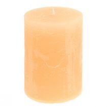 Kerzen Apricot Hell Durchgefärbt Stumpenkerzen 85×120mm 2St