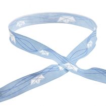 Artikel Geschenkband Blau Schiffchen Band maritim 15mm 20m