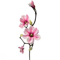 Kunstblume Magnolienzweig Magnolie künstlich Rosa 59cm