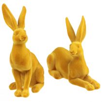 Artikel Osterhase Deko Hase Figur Curry Osterhasenpaar 16cm 2St