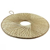 Artikel Boho Wanddeko Holzring Natur Hanf Ø40cm