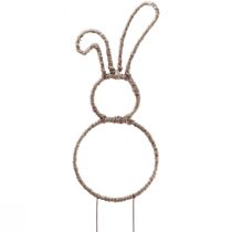 Artikel Osterhasen Deko Dekostecker Hase Metall Natur H36cm 4 St