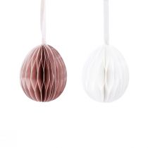 Artikel Wabeneier zum Aufhängen Ostereier Weiß Orange 6cm 6 St