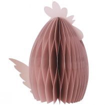 Artikel Dekofiguren aus Wabenpapier, Huhn-Design, 19×12×20 cm, Weiss und Orange, 2er Set, für Osterdekoration