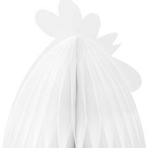 Artikel Dekofigur Huhn aus Wabenpapier, Weiss, 28,5x15,5x30cm