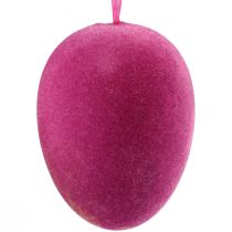 Artikel Deko Ostereier zum Aufhängen Bunt beflockt H8cm 8 St