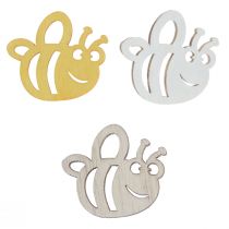 Artikel Streudeko Holz Bienen Deko Tischdeko Sommer 4×3,5cm 72 St