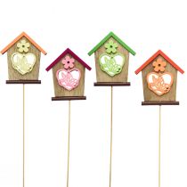 Artikel Blumenstecker Frühling Haus Schmetterling Blume 8,5cm 12 St