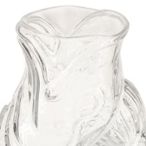 Artikel Glasvase in Fischform 24,5 cm transparent für Innenraum-Dekoration