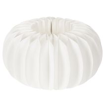 Artikel Wabenpapier Kürbis rund 24 cm weiss für Trockenblumen und Herbstdeko, 4 Stück