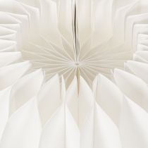 Artikel Wabenpapier Kürbis rund 24 cm weiss für Trockenblumen und Herbstdeko, 4 Stück