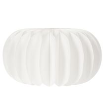 Artikel Wabenpapier Kürbis rund 24 cm weiss für Trockenblumen und Herbstdeko, 4 Stück