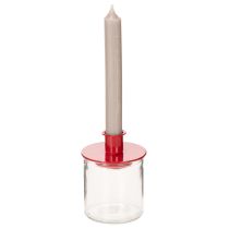Artikel Glaswindlicht rund klares Glas Teelichthalter 8 cm 3er-Set