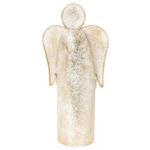 Artikel Kerzenhalter Engel aus Metall in Gold, 27 cm hoch