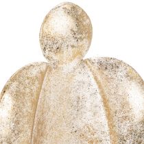 Artikel Kerzenhalter Engel aus Metall in Gold, 27 cm hoch