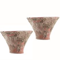 Artikel Harztopf Tontopf Pflanztopf Terrakotta Vintage H7cm 2St