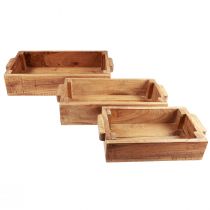 Artikel Kiste zum Bepflanzen Holz Pflanzkasten 48,5/40,5/32,5cm 3er-Set