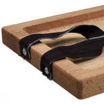 Artikel Deko Tablett länglich aus Buchenholz mit Griffen 50×19,5cm natur
