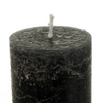 Große Kerzen Stabkerzen Durchgefärbt Anthrazit 50x300mm 4St