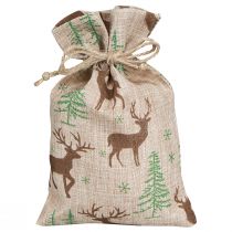Artikel Adventskalender Säckchen Hirsch Braun 12,5×20cm 24 St