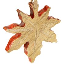 Artikel Ahornblatt Holz-Anhänger 10 cm, Naturfarben – Set mit 6 Stück