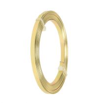 Artikel Aluminium Flachdraht Gold 5 mm x 1 mm, 2.5 m für Dekorationen