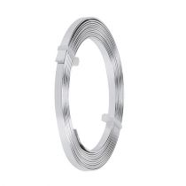Artikel Aluminium Flachdraht Silber 5 x 1 mm 2,5 m zur Dekoration und Bastelarbeiten