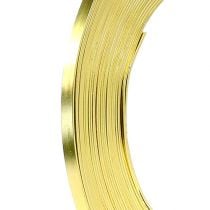 Aluminium Flachdraht Gold 5mm 10m