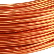 Artikel Aluminium Basteldraht Ø2mm Orange 60m Rolle für Dekoration und Bastelarbeiten