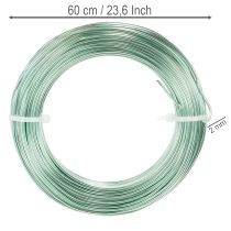 Artikel Aluminiumdraht 2 mm 60 m Mintgrün für Basteln und Dekoration
