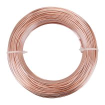 Artikel Aluminiumdraht Ø 2 mm, 60 m, Rosegold – Flexibler Deko- und Basteldraht für Floristik