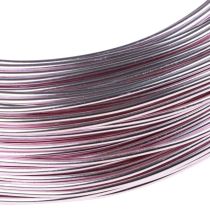 Artikel Flexibler Aluminiumdraht Ø 2 mm, 60 m, Rosa, für florale Designs und Dekoration