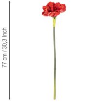 Artikel Künstliche Amaryllis in Rot mit langem Stiel, 77 cm