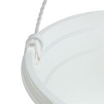 Artikel Blumenampel aus Kunststoff mit 25 cm Durchmesser Weiss