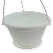 Artikel Hängende Blumenampel aus Kunststoff Ø30cm Weiss